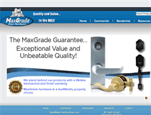 Tablet Screenshot of maxgradehardware.com